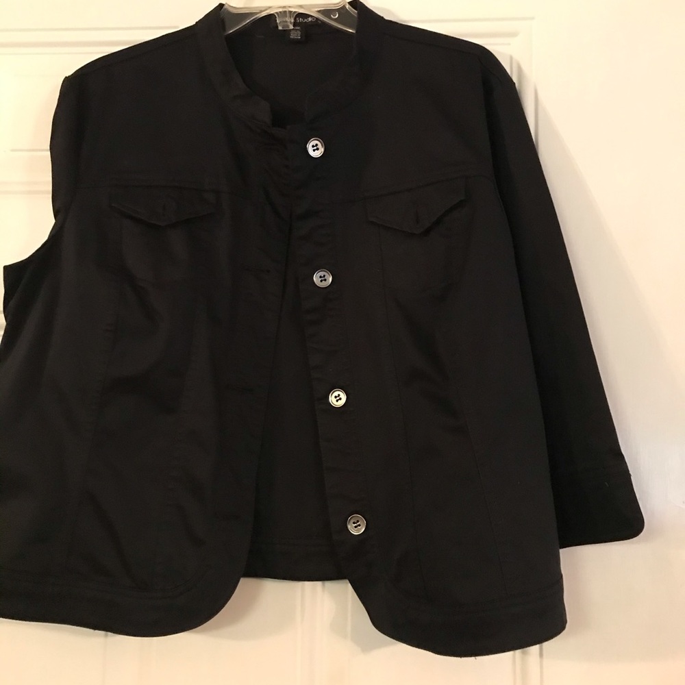 Black Button down Jacket